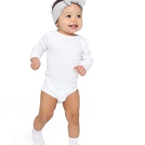 Gerber Organic White Long Sleeve Onesie